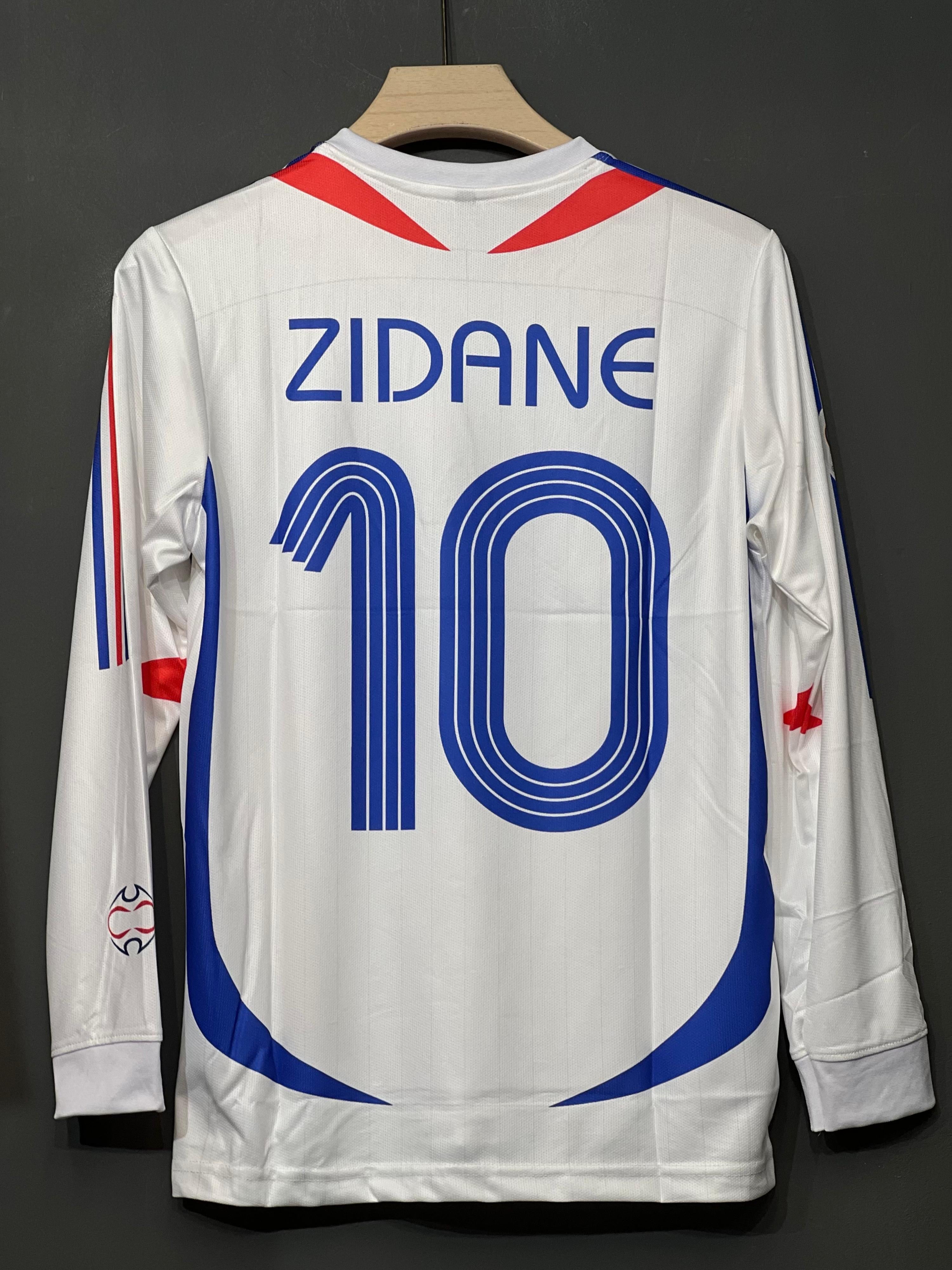 ZIDANE FRANCE AWAY KIT FULL SLEEV EMBROIDERY