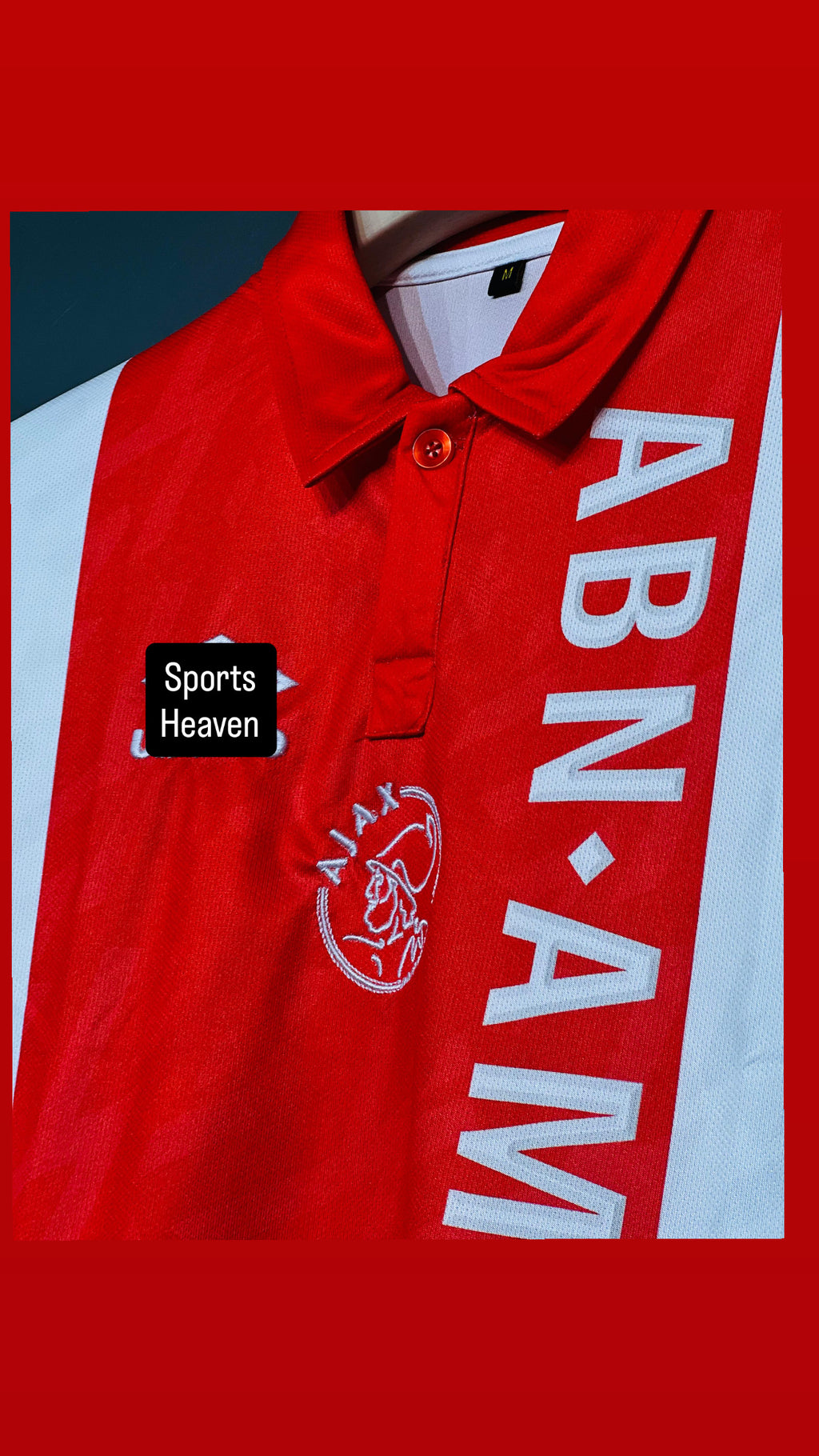 CRUYFF AJAX HOME KIT POLO FIVE SLEEV EMBROIDERY