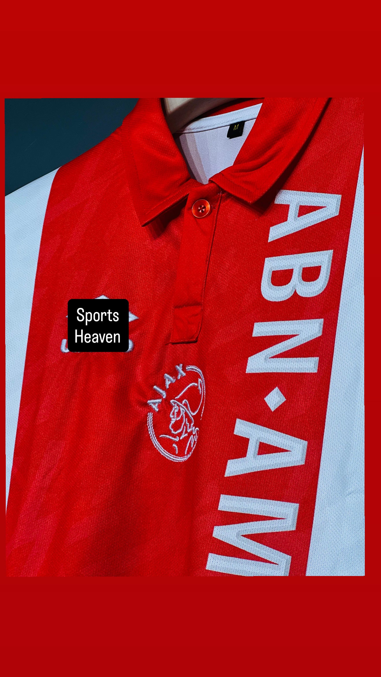 CRUYFF AJAX HOME KIT POLO FIVE SLEEV EMBROIDERY