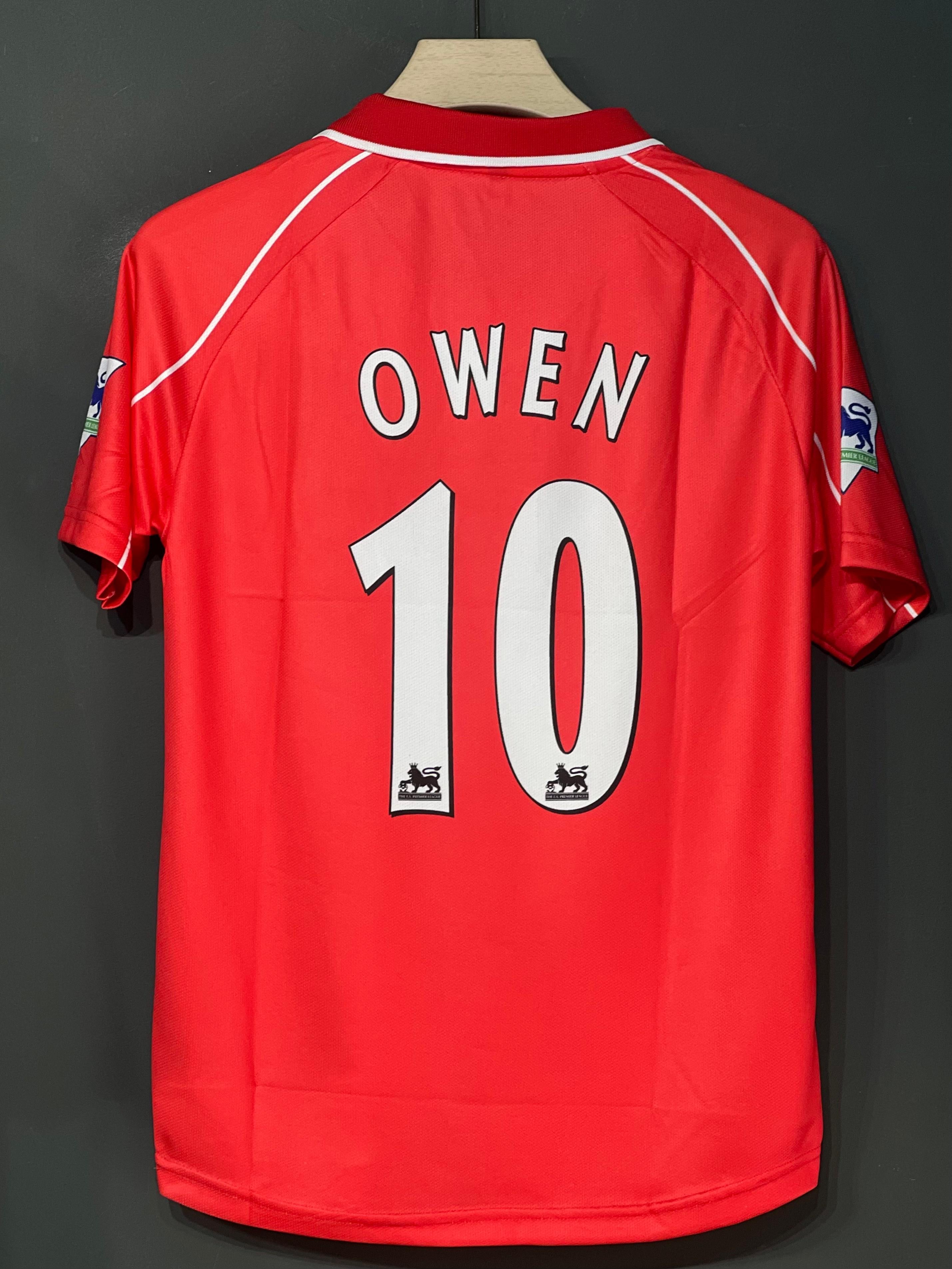 OWEN LIVERPOOL HOME KIT 2002 POLO EMBROIDERY