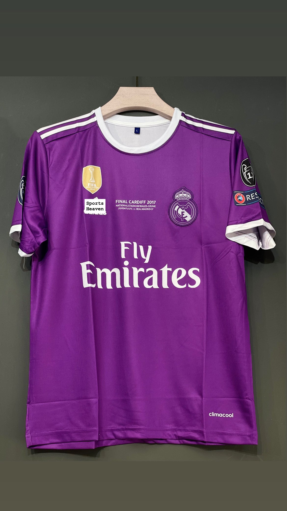RONLDO REAL MADRID 2016/17 AWAY KIT EMBROIDERY