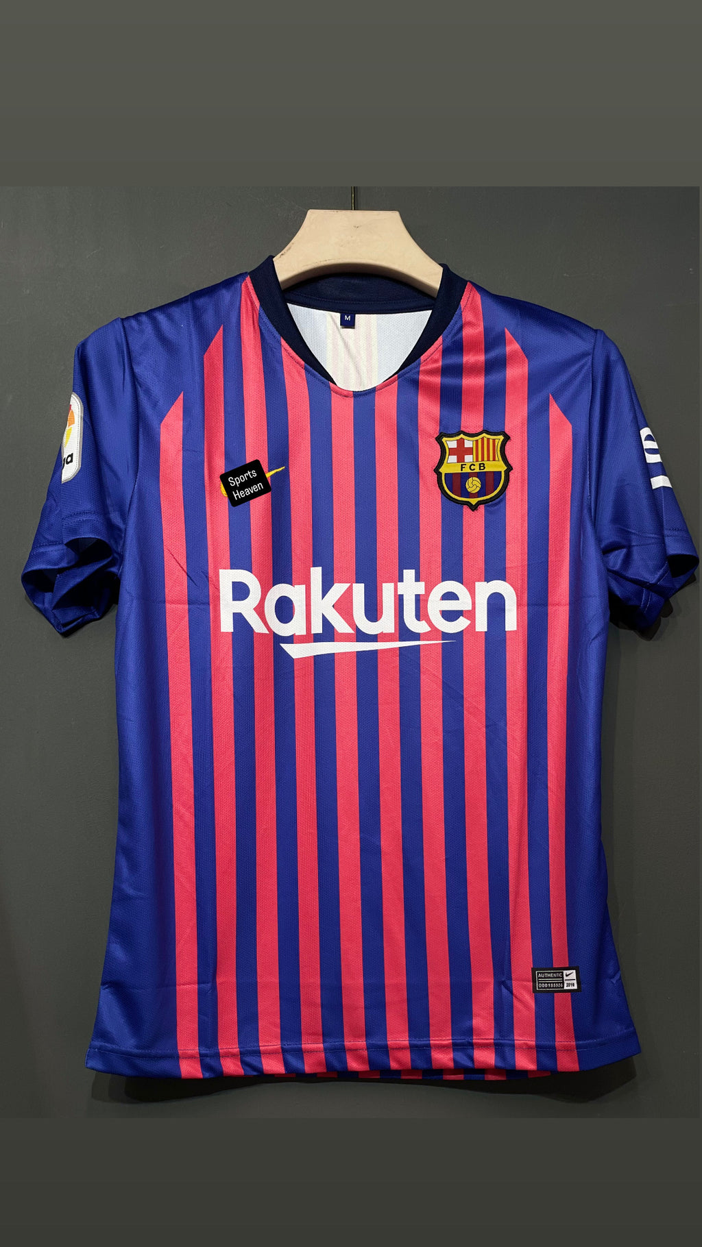 MESSI BARCELONA 2018/19 HOME KIT HALF SLEEV EMBROIDERY