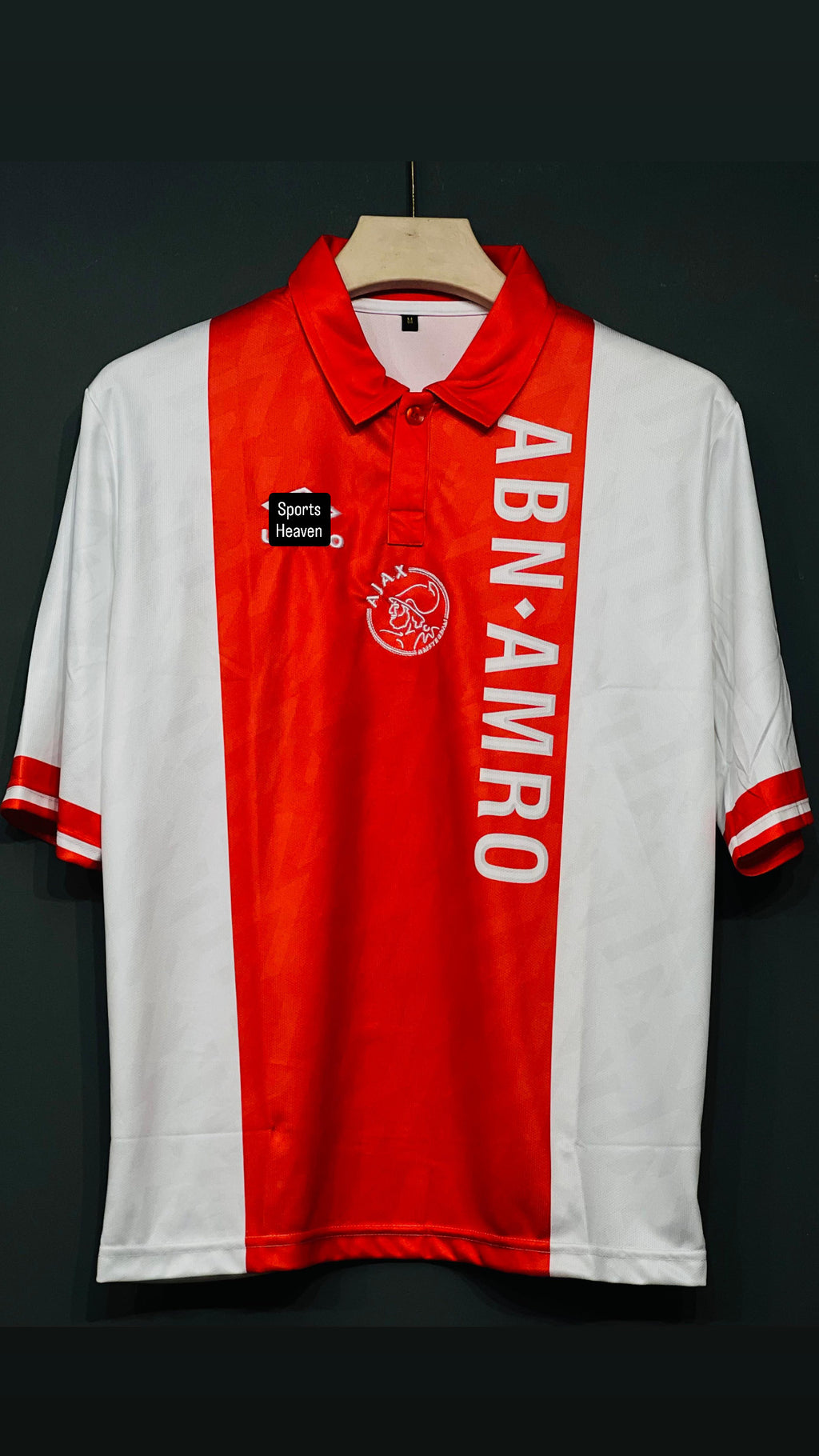 CRUYFF AJAX HOME KIT POLO FIVE SLEEV EMBROIDERY