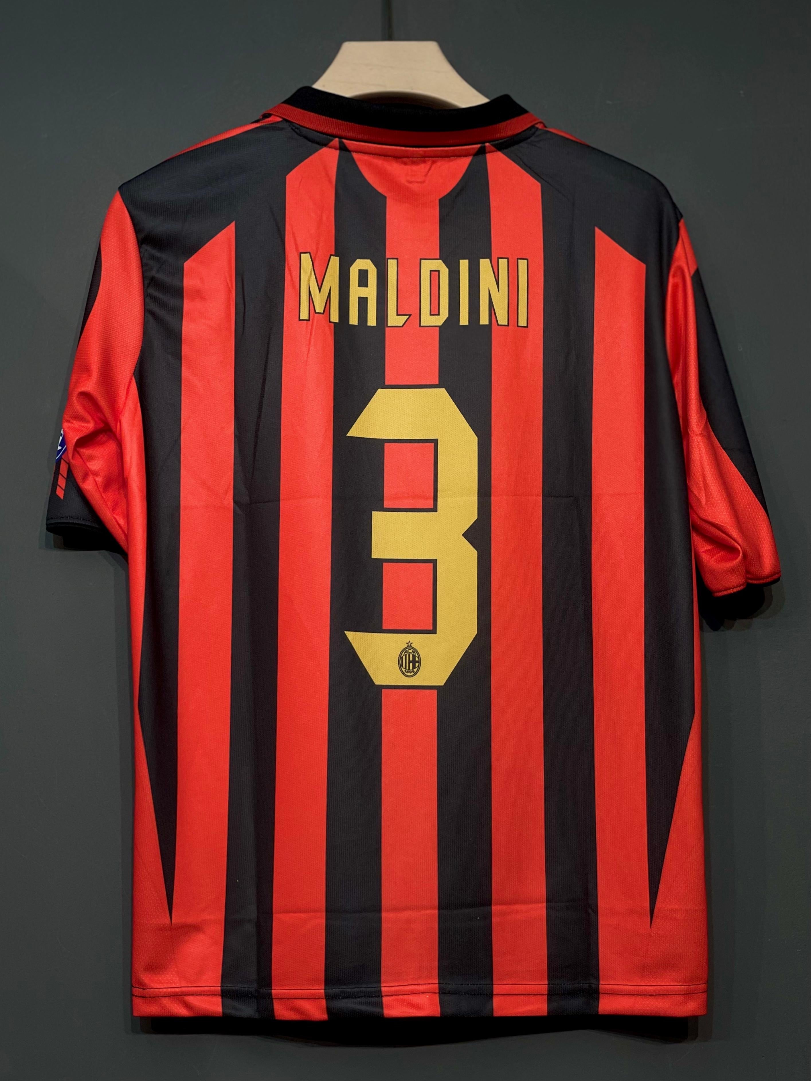 MALDINI AC MILAN POLO FIVE SLEEV HOME KIT EMBROIDERY