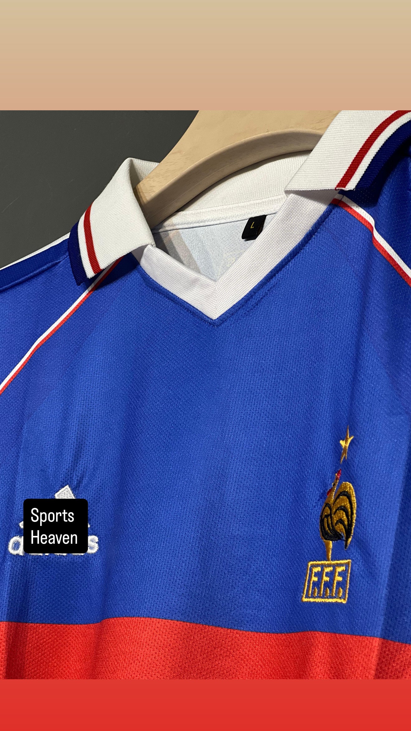 ZIDANE FRANCE 1998/99 WORLD CUP EDITION HOME KIT POLO EMBROIDERY