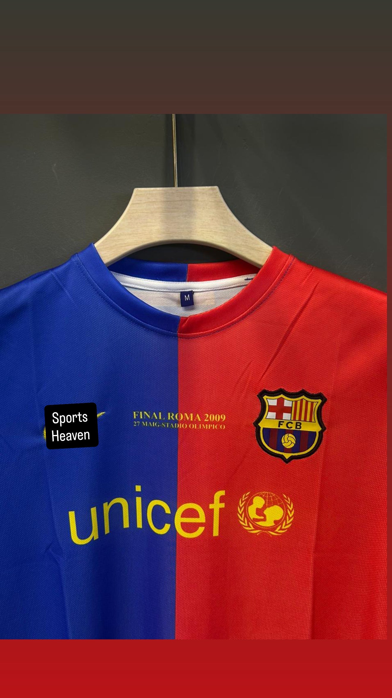 MESSI BARCELONA HOME KIT 2008 EMBROIDERY