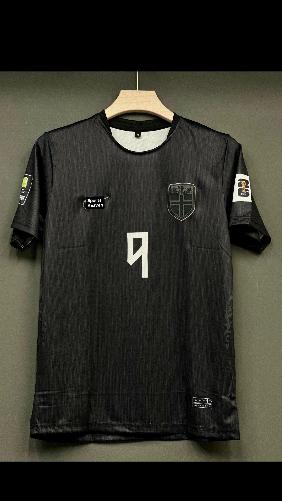 HALAND NORWAY WORLD CUP 2026 AWAY KIT EMBROIDERY