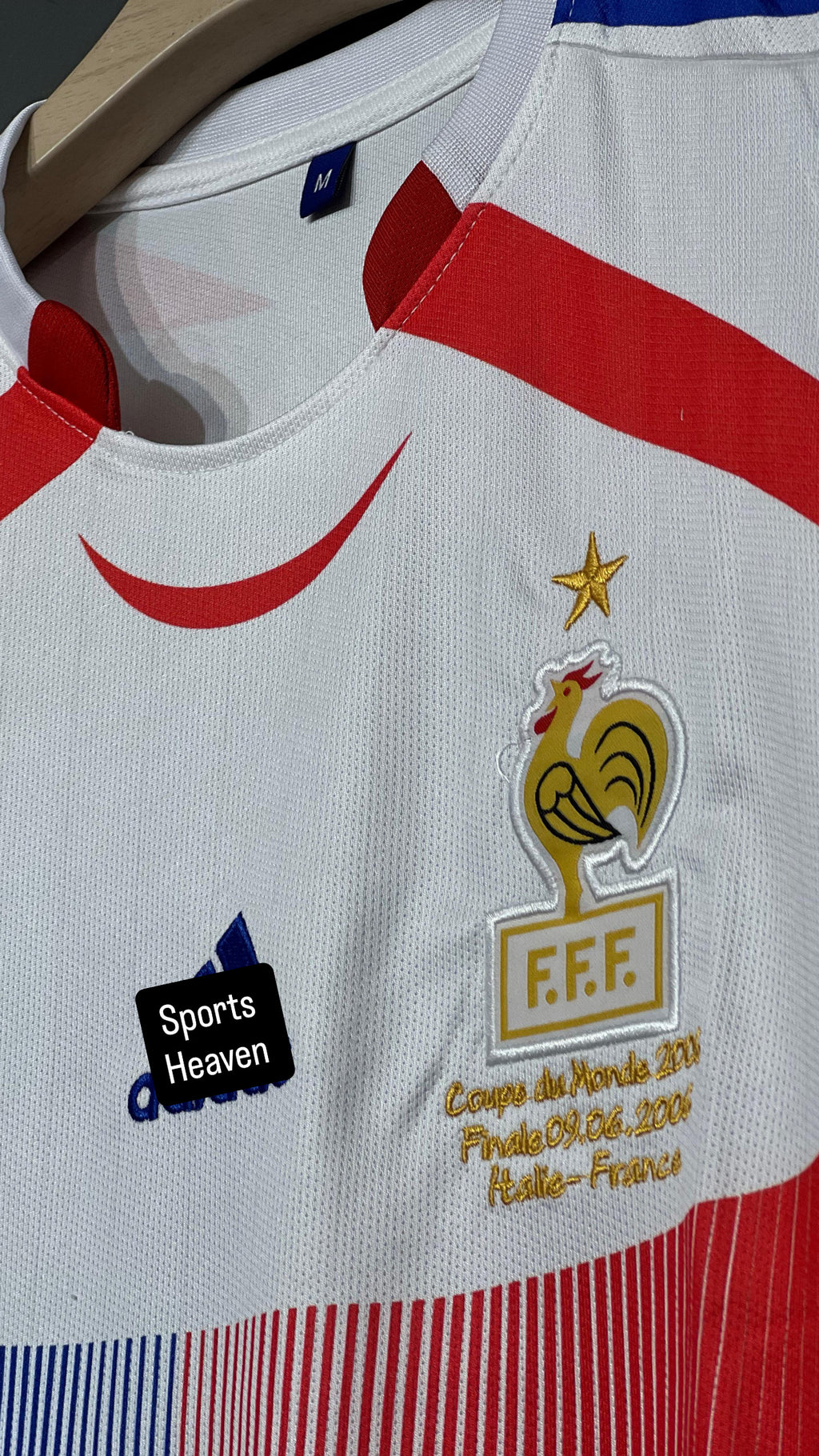 ZIDANE FRANCE AWAY KIT FULL SLEEV EMBROIDERY