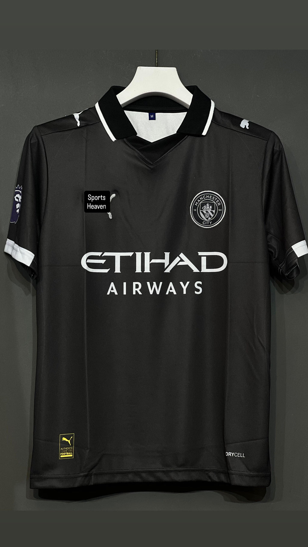 HALAND MANCHESTER CITY POLO AWAY KIT EMBROIDERY