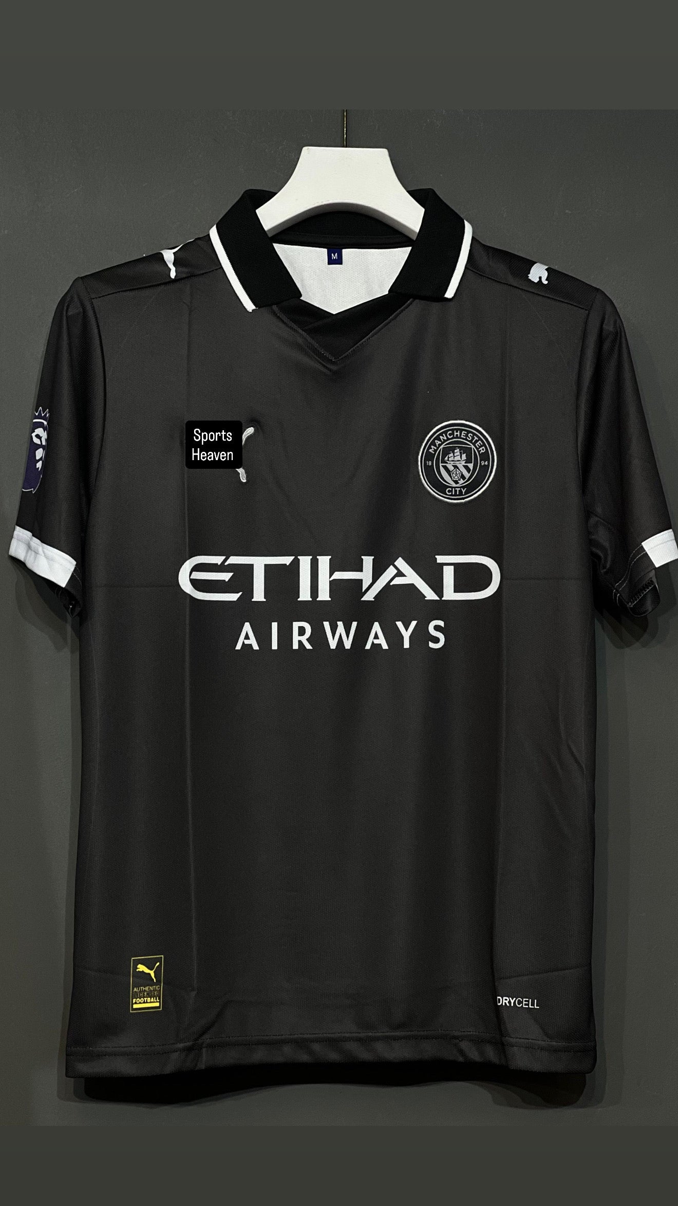HALAND MANCHESTER CITY POLO AWAY KIT EMBROIDERY