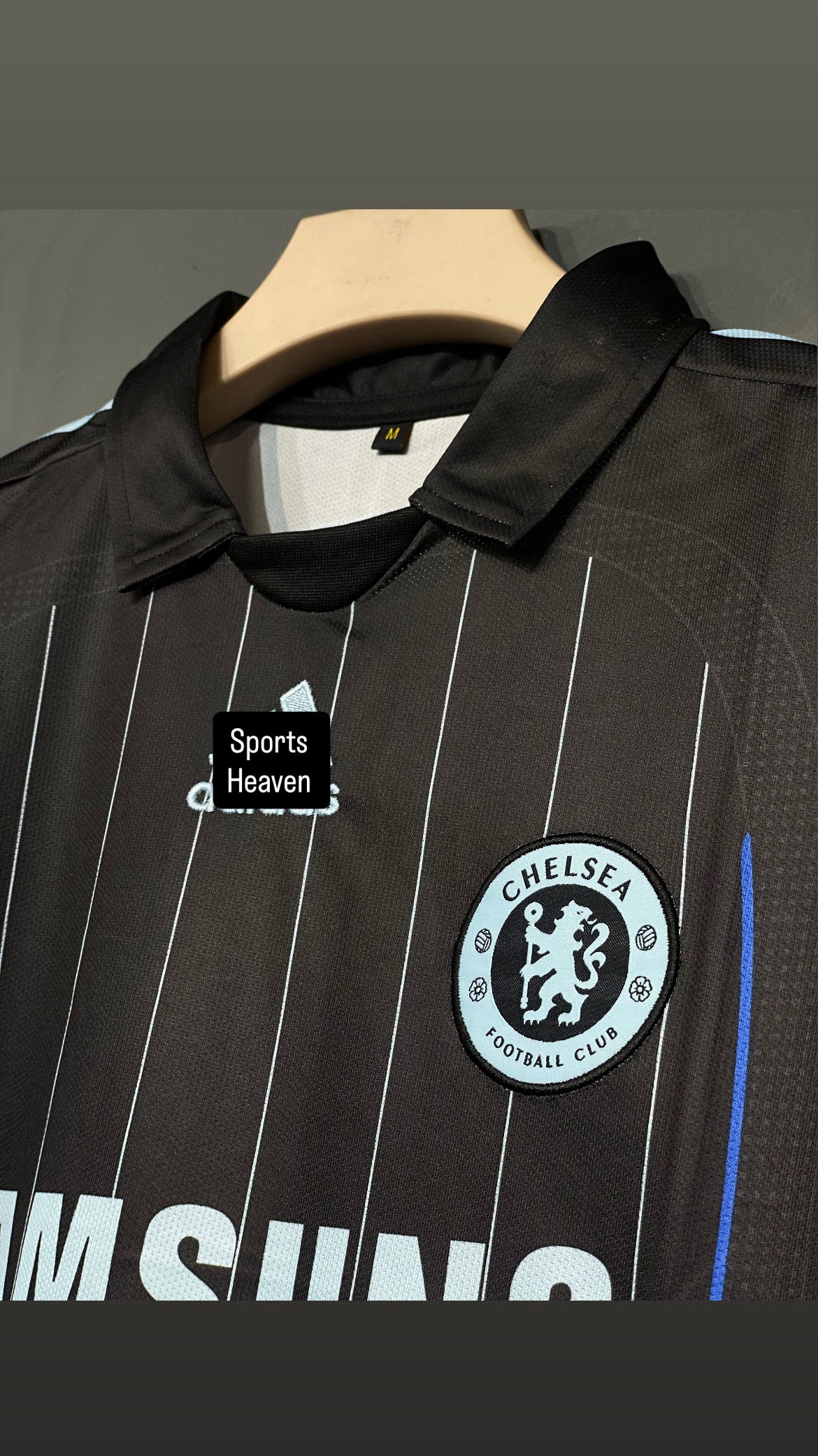 Chelsea drogba 2006/07 Third kit Half sleeve polo embroidery kit