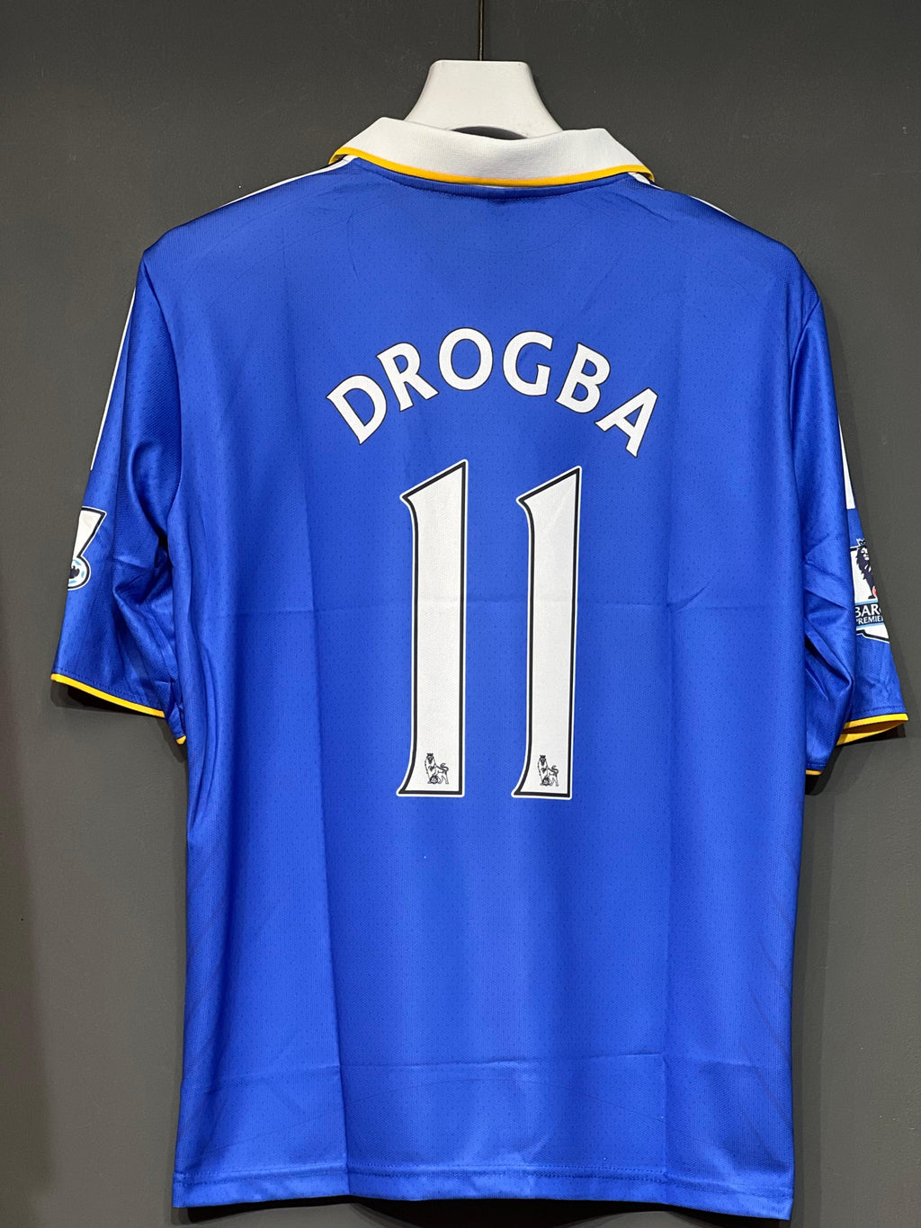 DROGBA CHELSEA 2009 HOME KIT POLO FIVE SLEEV EMBROIDERY