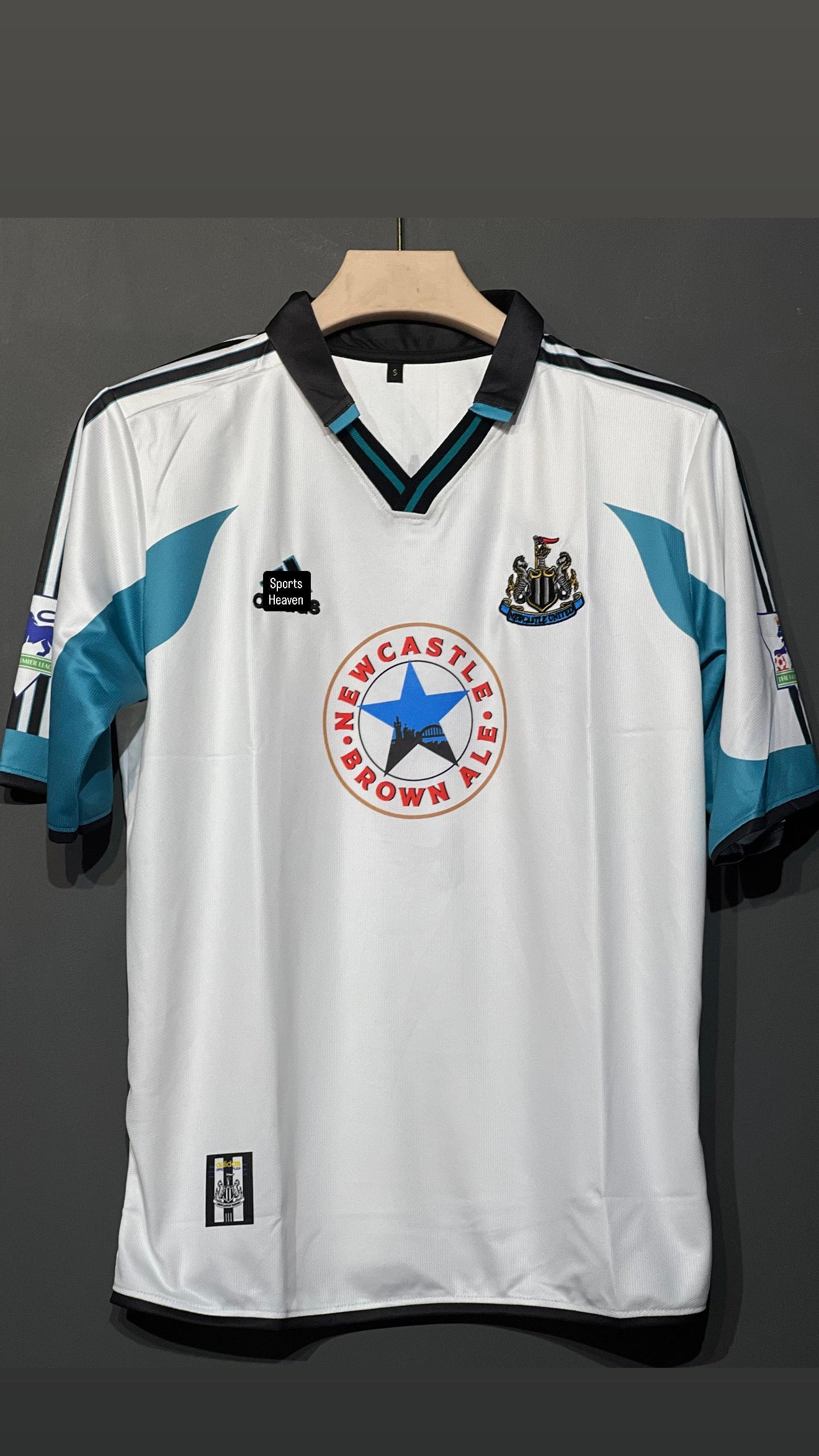 SHEARER NEW CASTLE UNITED POLO FIVE SLEEV EMBROIDERY