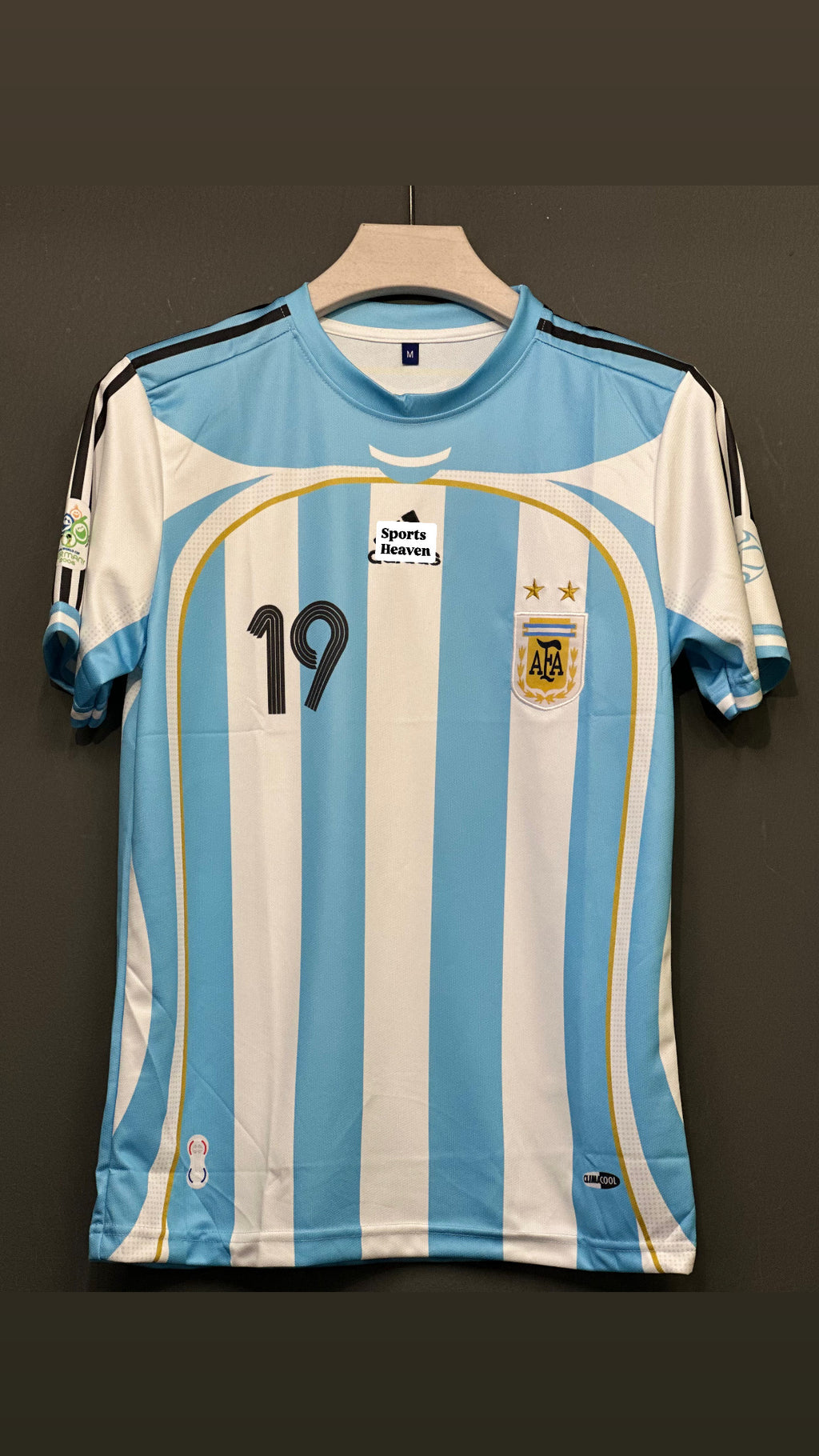 MESSI ARGENTINA 2006 HOME KIT EMBROIDERY