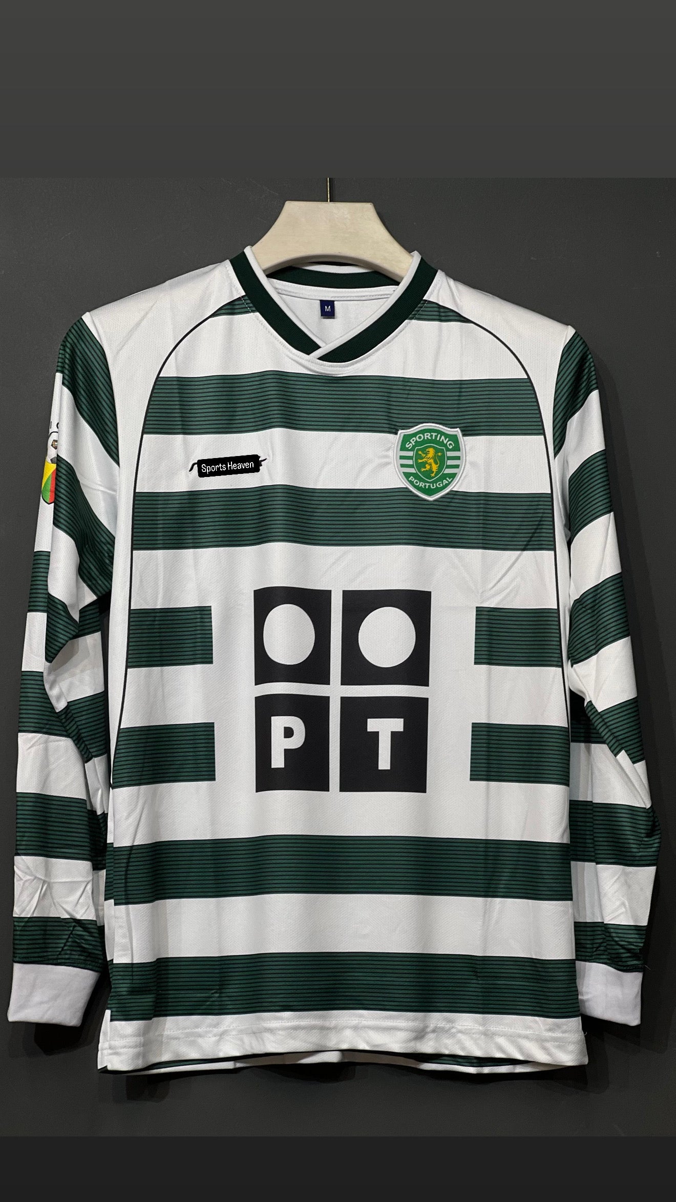RONALDO SPORTING HOME  KIT FULL SLEEV EMBROIDERY