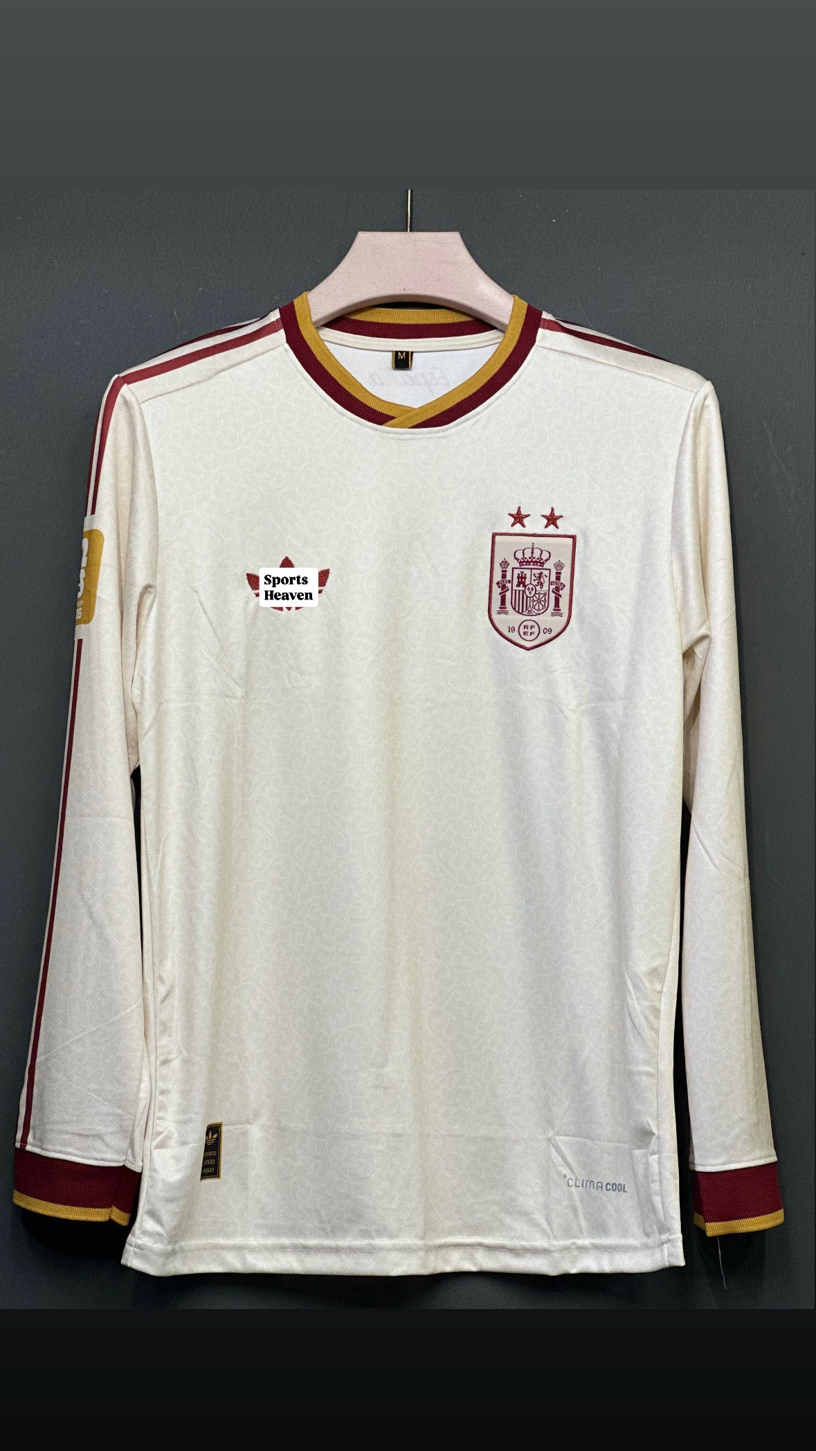 SPAIN 2026 2 STAR AWAY KIT FULLSLEEVE EMBROIDERY PREMIUM