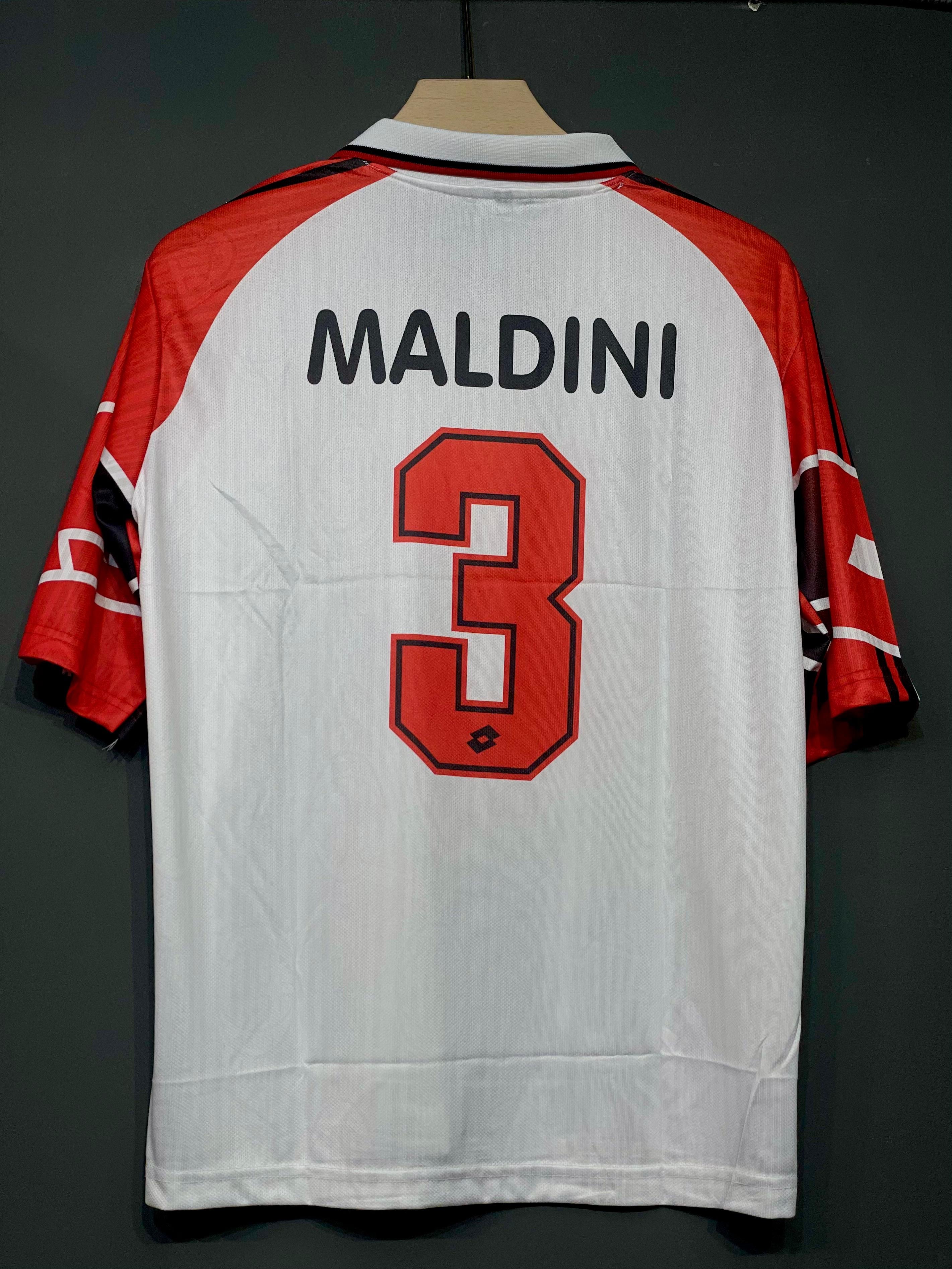 MALDINI AC MILAN POLO FIVE SLEEV AWAY KIT EMBROIDERY
