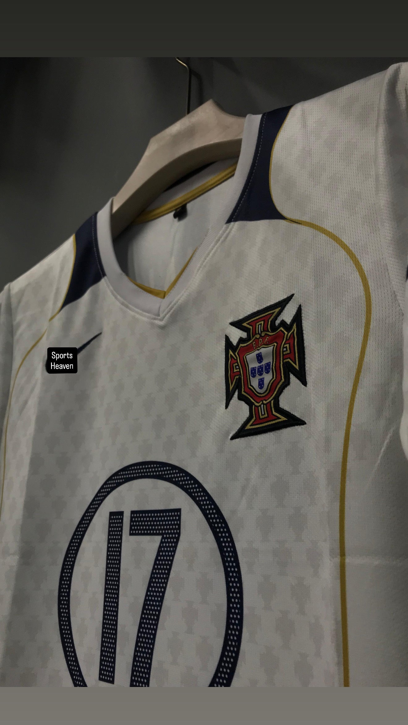 RONALDO PORTUGAL 2004 AWAY EMBROIDERY