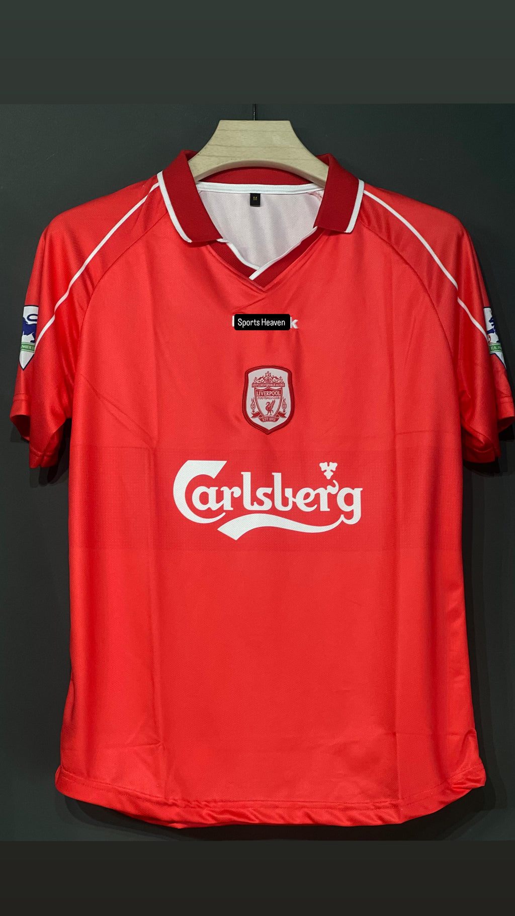 OWEN LIVERPOOL HOME KIT 2002 POLO EMBROIDERY