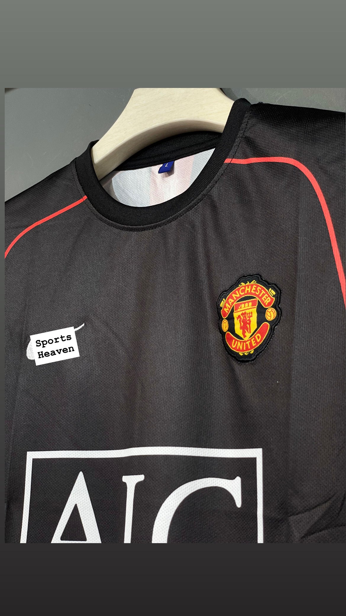 RONALDO UNITED 2008 AWAY KIT HALF SLEEV EMBROIDERY