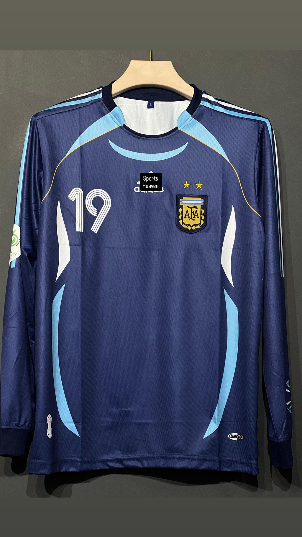 MESSI ARG 2006 AWAY FULL SLEEV EMBROIDERY