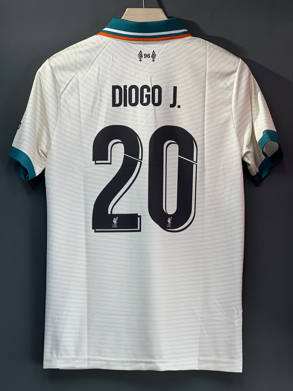 DIOGO JOTTA LIVERPOOL 21/22 AWAY KIT POLO EMBROIDERY