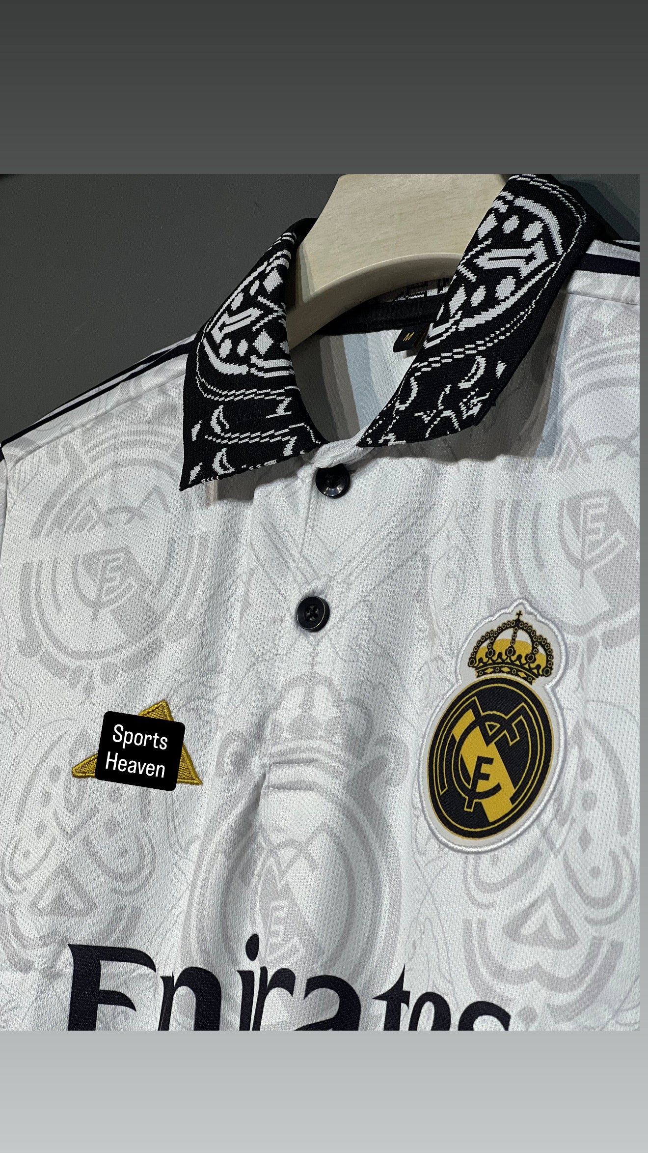 REAL MADRID SPECIAL KIT WHITE POLO EMBROIDERY