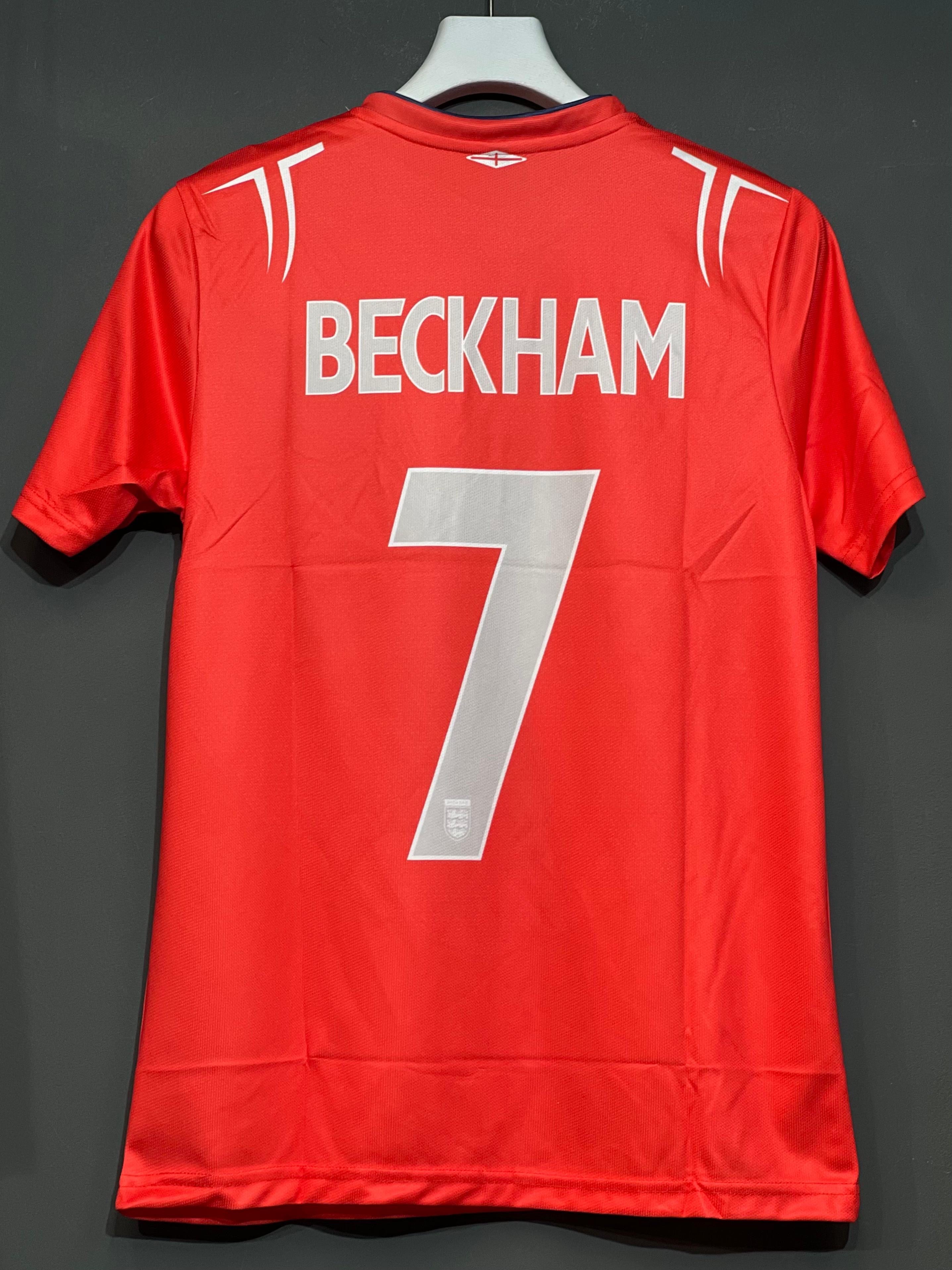 BECKHAM ENGLAND AWAY KIT EMBROIDERY