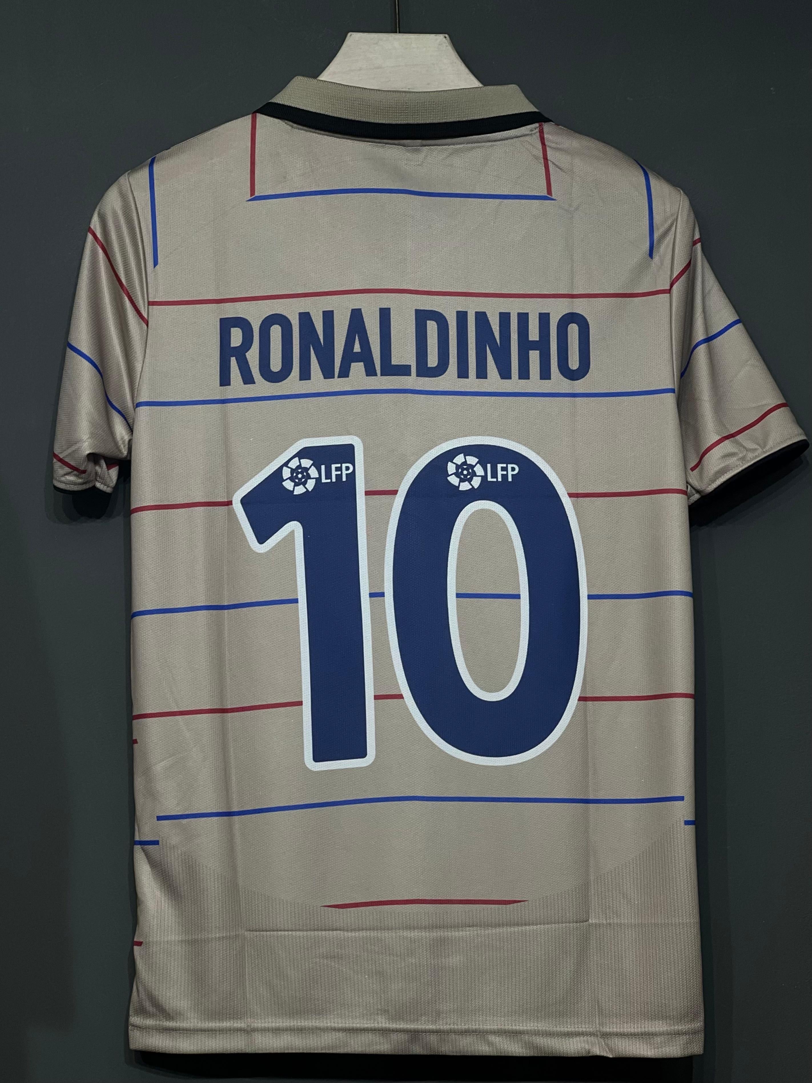 RONALDINHO BARCELONA AWAY KIT POLO EMBROIDERY