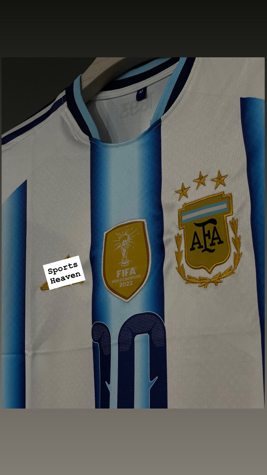 MESSI ARGENTINA 2026 HOME KIT HALF SLEEV EMBROIDERY